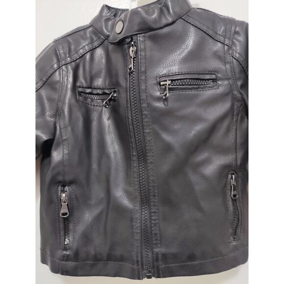 URBAN REPUBLIC HOODED BLACK ZIP/BUTTON UP JACKET SIZE 18M - Picture 2 of 8